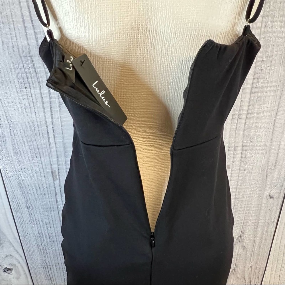*Lulus, medium, black long dress, new w tags - Picture 6 of 9